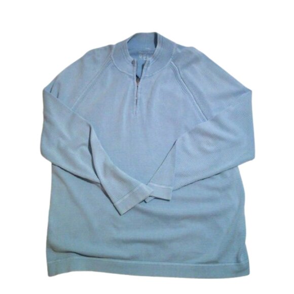 Tommy Bahama Mens Relax Fit 1/4 Zip Pullover Oversize Top Size XL/TG - Picture 3 of 6